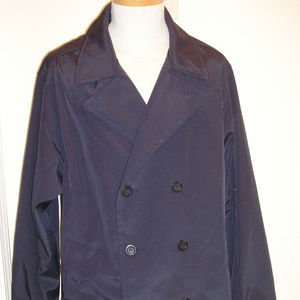 NWT LONDON FOG Mens Lightweight Coat Jacket Navy